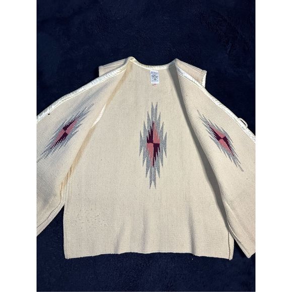 Vintage Ortega Hand Woven Wool Chimayo Vest Southwestern Sz Mens Large W - Picture 5 of 8